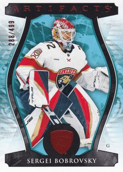 insert karta SERGEI BOBROVSKY 23-24 Artifacts Goalies Ruby /499